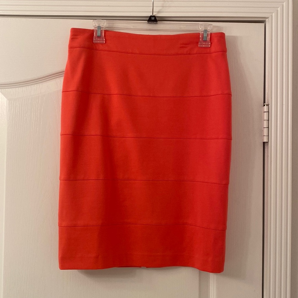 Orange stretch skirt size 10